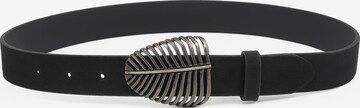 COLLEZIONE ALESSANDRO Belt 'Blatt' in Black: front