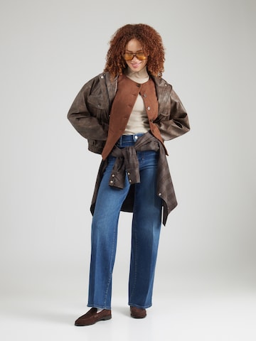 FRAME Wide Leg Jeans in Blau