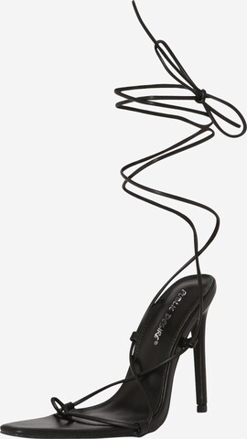 Tongs 'OTTI' Public Desire en noir : devant