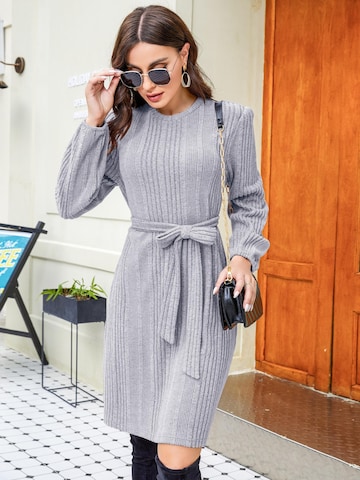 Yesfashion Gebreide jurk in Grijs