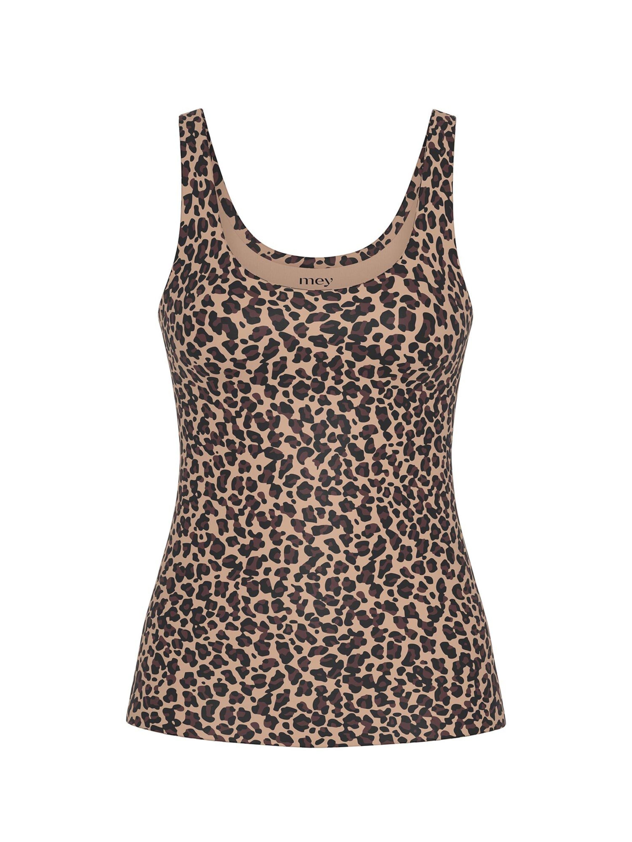 Mey Top in Beige: front
