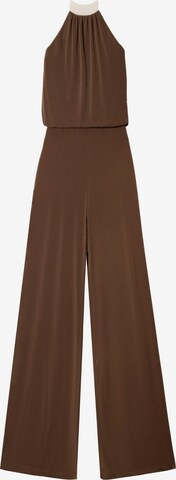THE-ARE - Jumpsuit en marrón: frente