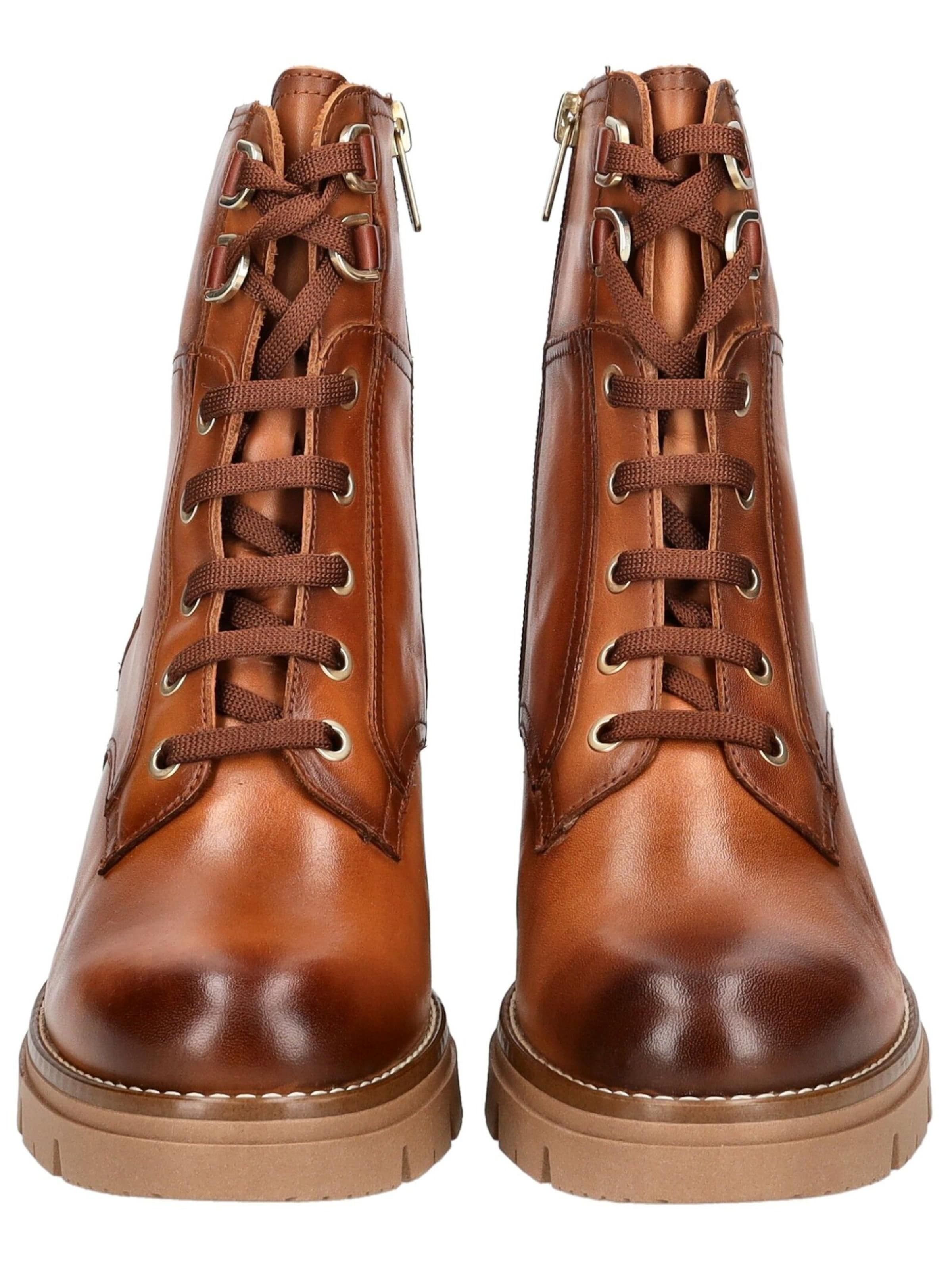 PIKOLINOS Lace-Up Ankle Boots in Brown