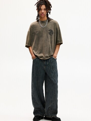Maglietta 'STWD' di Pull&Bear in grigio