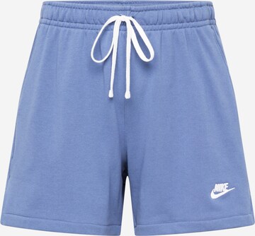 Pantaloni 'Club' de la Nike Sportswear pe albastru: față