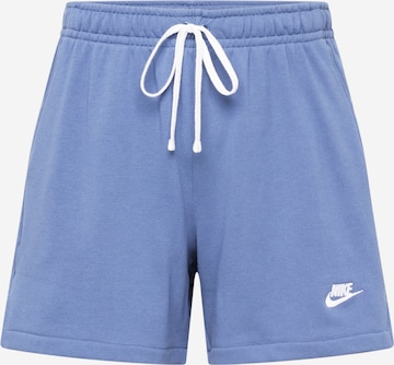 Nike Sportswear Štandardný strih Nohavice 'Club' - Modrá: predná strana
