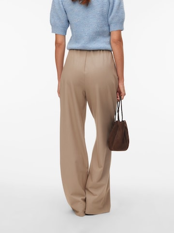 Wide Leg Pantalon à pince 'VMDALLAS' VERO MODA en marron