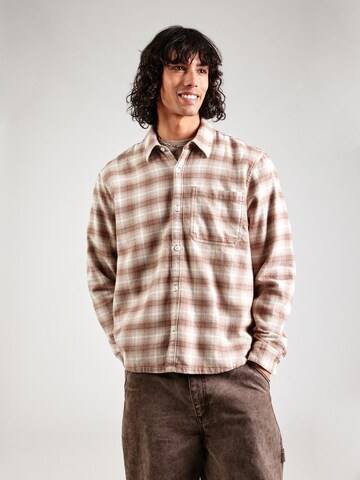 HOLLISTER Comfort fit Overhemd in Bruin: voorkant