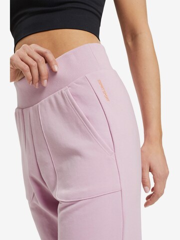 Regular Pantalon de sport ESPRIT en rose