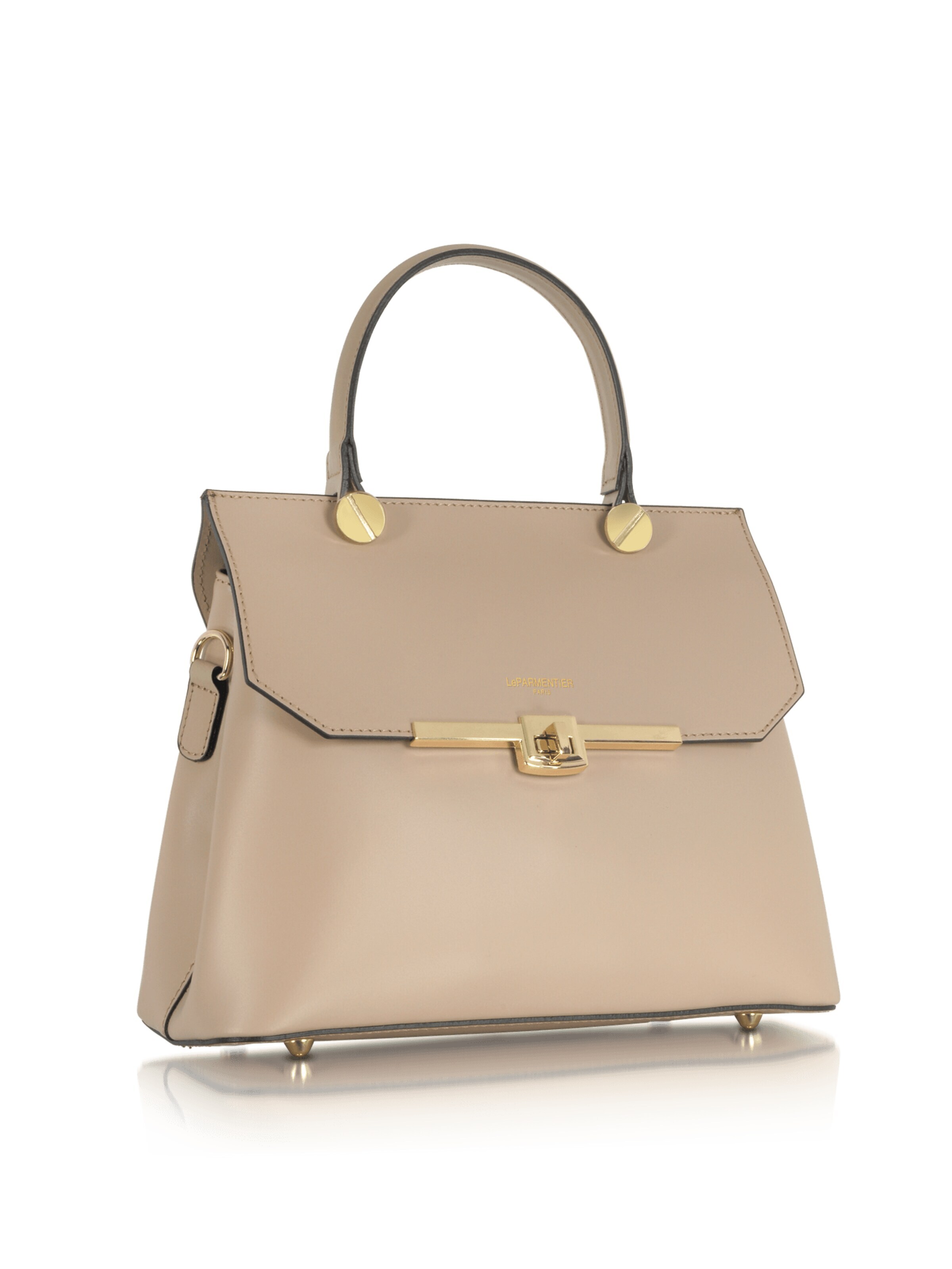 LeParmentier - Bolso de mano 'Atlanta' en beige