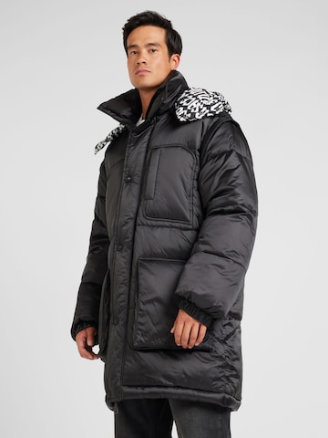 Versace Jeans Couture Zimní bunda – černá: přední strana