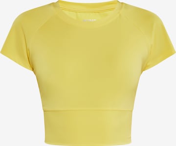 T-shirt fonctionnel myMo ATHLSR en jaune : devant