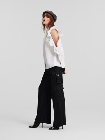 Regular Pantalon cargo Karl Lagerfeld en noir