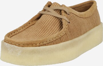 Clarks Originals - Zapatos con cordón 'Wallabee Cup' en marrón: frente