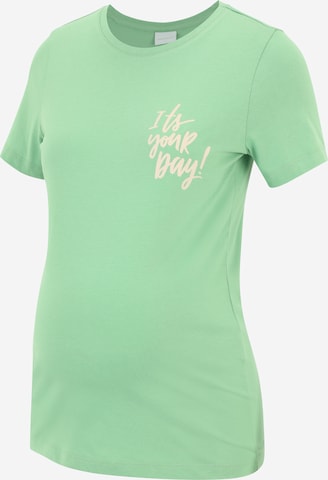 MAMALICIOUS - Camisa 'AURA' em verde: frente