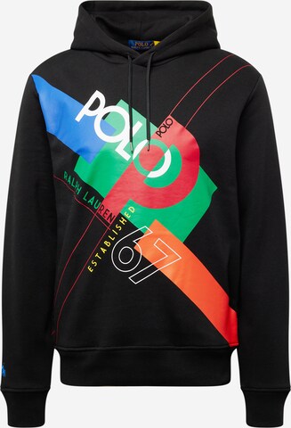 Polo Ralph Lauren Sweatshirt in Zwart: voorkant