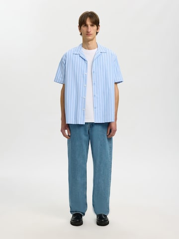SELECTED Comfort Fit Skjorte i blå