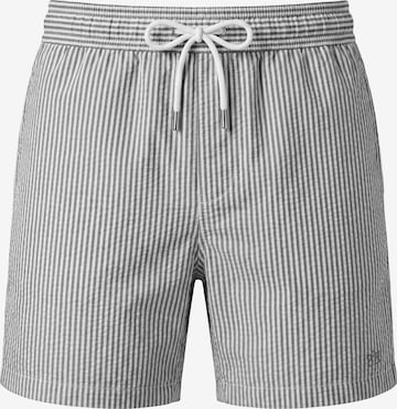 Pantaloncini da bagno 'Seersucker' di Vercate in grigio: frontale