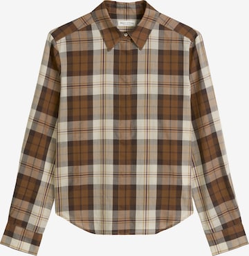 Marc O'Polo Blouse in Bruin: voorkant
