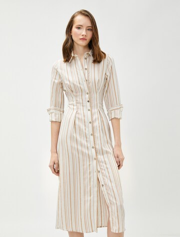 Koton Kleid in Beige: Vorderseite