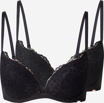 Dorina T-Shirt Rintaliivi värissä musta: etupuoli