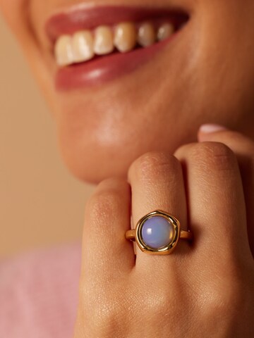 Lucardi Ring in Goud: voorkant