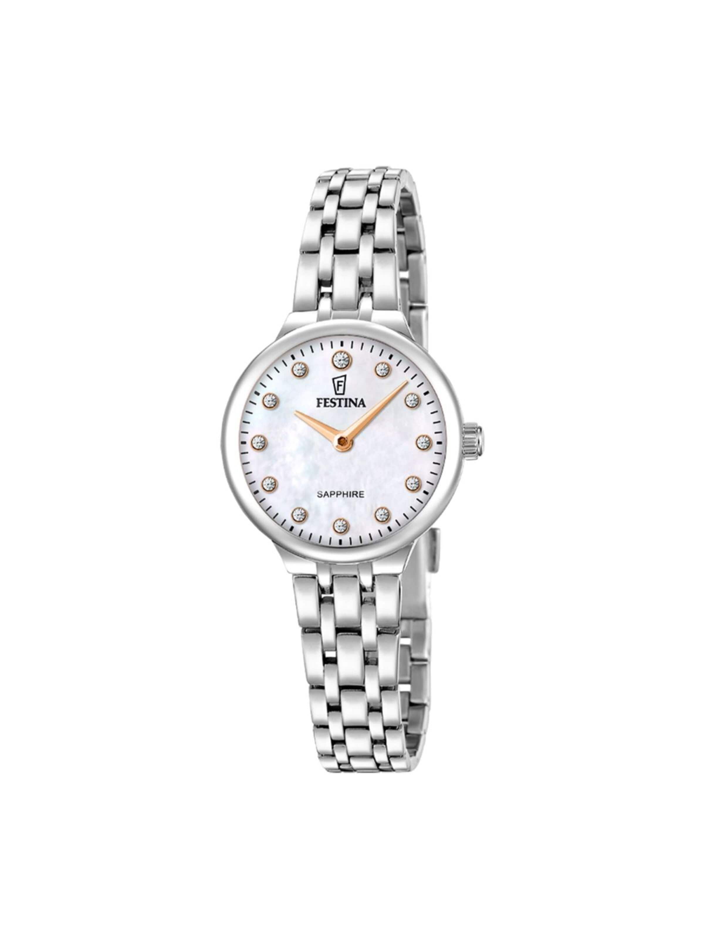 Montre à affichage analogique FESTINA en blanc : devant