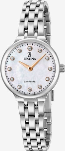 Montre à affichage analogique FESTINA en blanc : devant
