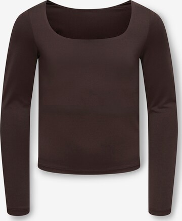 ONLY GIRLS Shirt 'KOGEA' in Bruin: voorkant