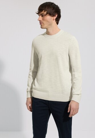 Street One MEN Pullover in Beige: Vorderseite