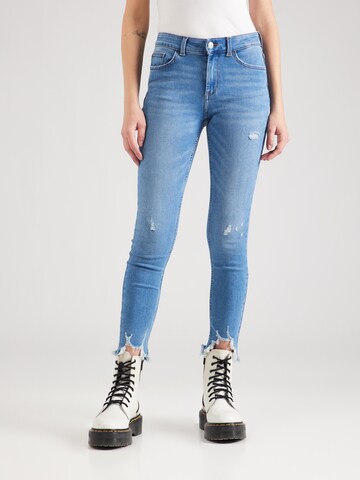 ONLY Skinny Jeans 'HUSH' in Blauw: voorkant