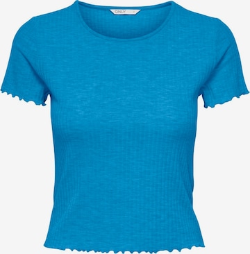 T-shirt 'EMMA' ONLY en bleu : devant