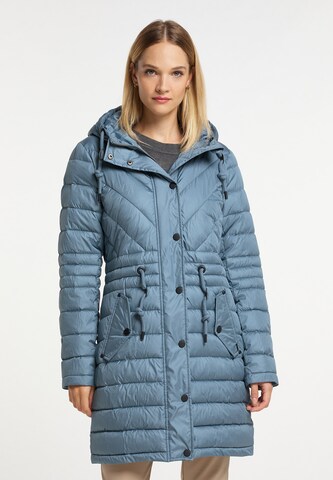 DreiMaster Klassik Winter Coat in Blue: front