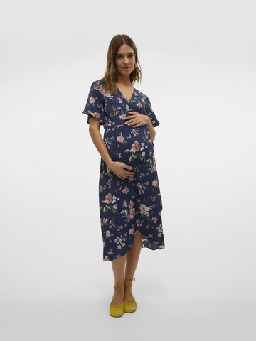 Vero Moda Maternity Jurk 'VMMSAKI' in Blauw: voorkant