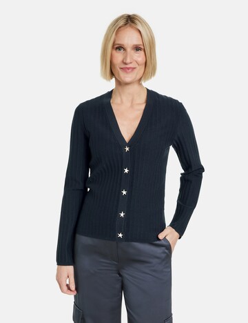 GERRY WEBER Knit Cardigan in Blue: front