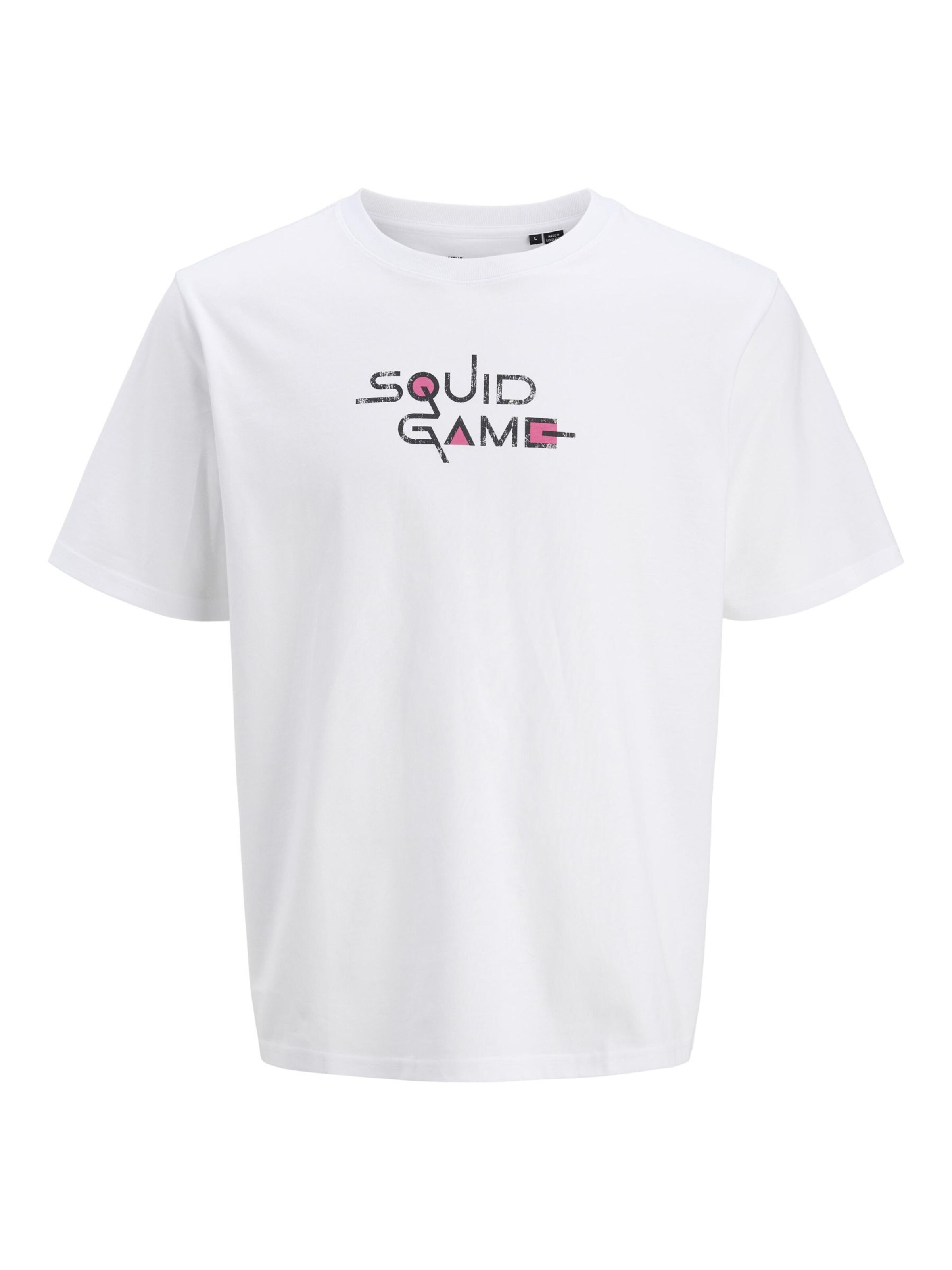JACK & JONES T-Shirt 'JJSquidgame' in Weiß: Vorderseite