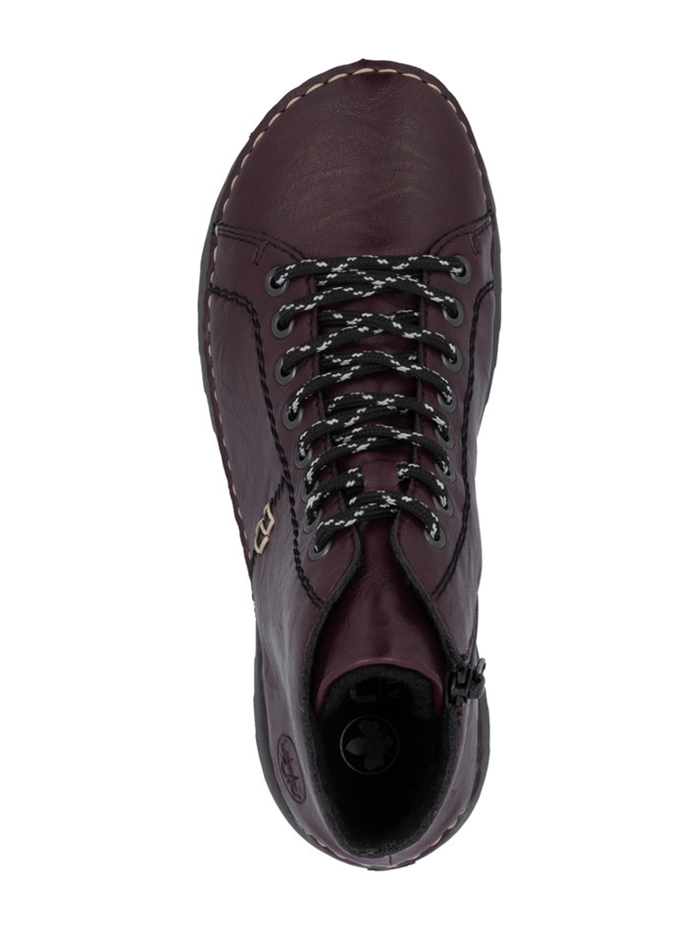 Rieker Šněrovací kozačky – červená