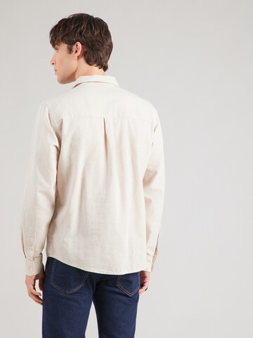 Pepe Jeans - Ajuste regular Camisa en beige: atrás