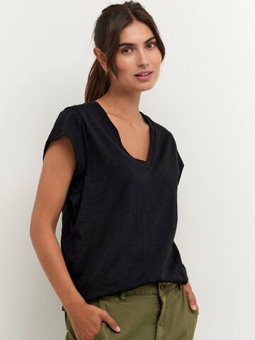 CULTURE T-shirt 'Biana' i svart: framsida