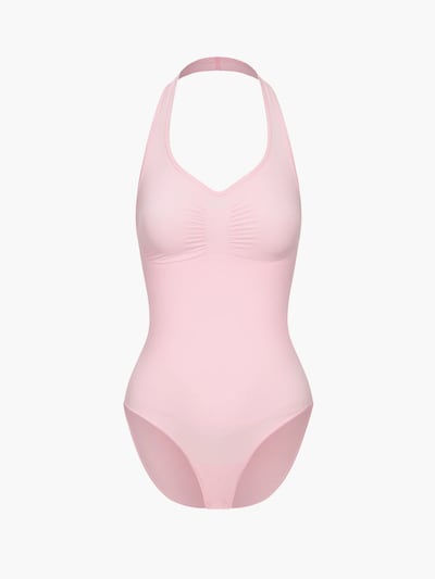 Body modellante 'Neckholder Bodysuit mit Slip' in XS cfab (formerly creamy fabrics) di colore rosa chiaro, Visualizzazione prodotti