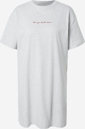 Hunkemöller Spavaćica košulja 'Moon' u svijetlosiva / crvena, Pregled proizvoda