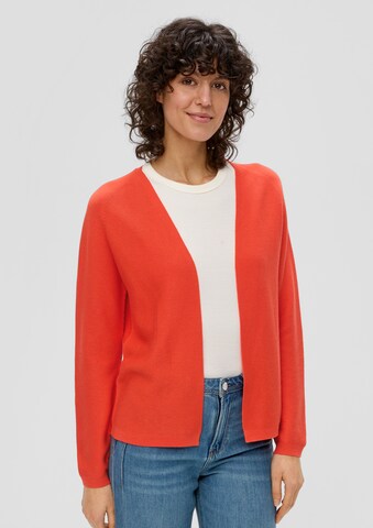 s.Oliver Knit Cardigan in Orange: front