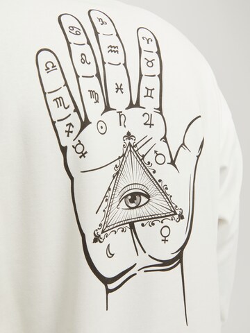 JACK & JONES Sweatshirt 'JJMYSTIC' in White