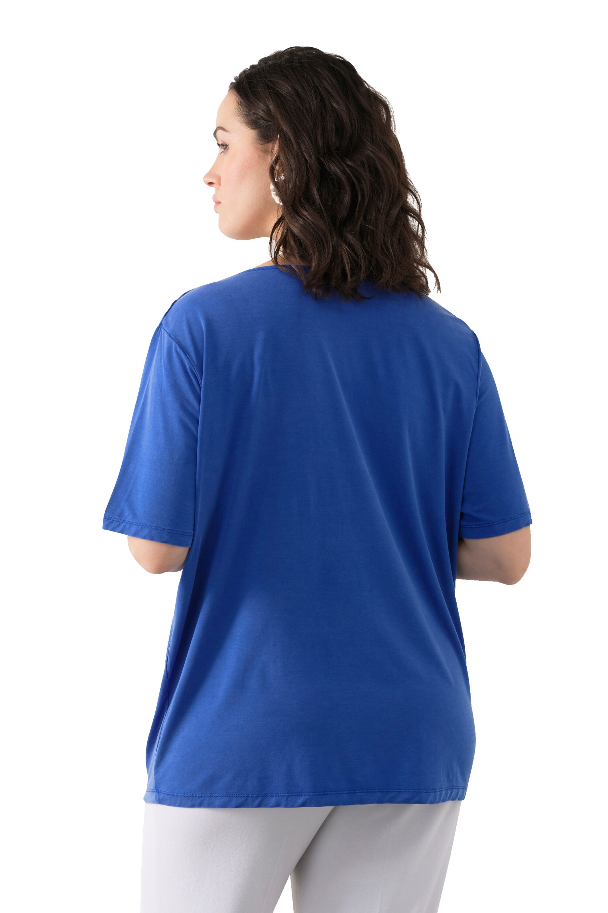 T-shirt Ulla Popken en bleu