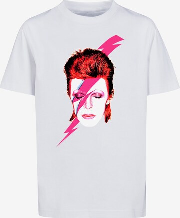 T-Shirt 'David Bowie' F4NT4STIC en blanc : devant