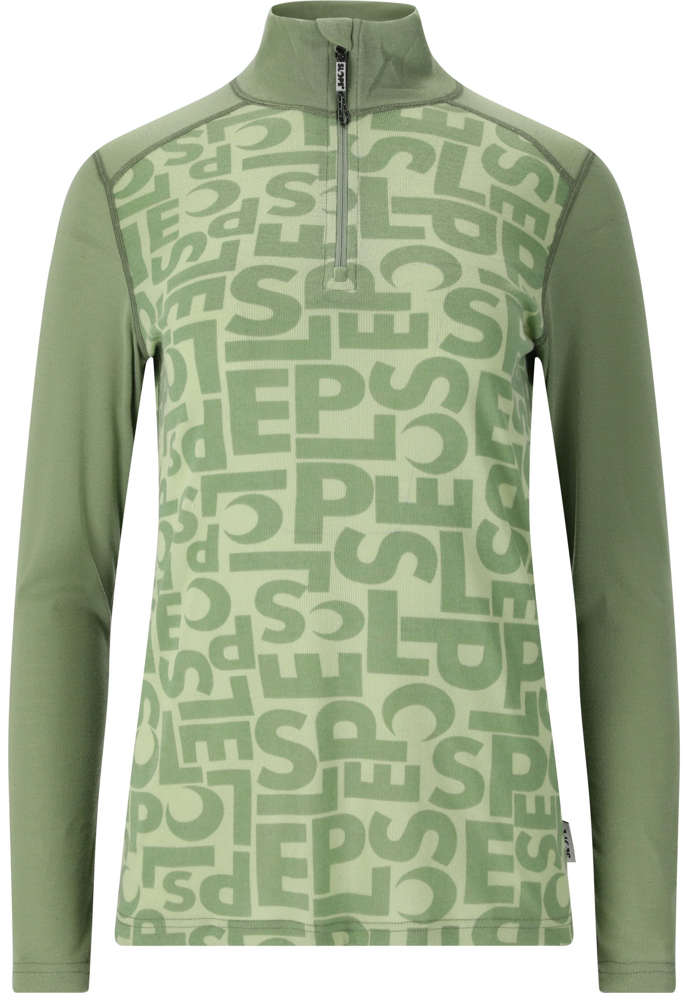SLOPE Funktionsshirt 'Rei' in Grün: Vorderseite