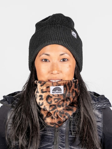 WESORA GmbH Loop scarf 'Premium Kunstfell Neckwarmer' in Brown: front