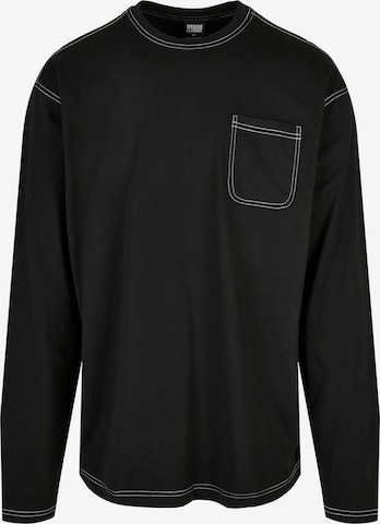 Urban Classics Shirt in Zwart: voorkant