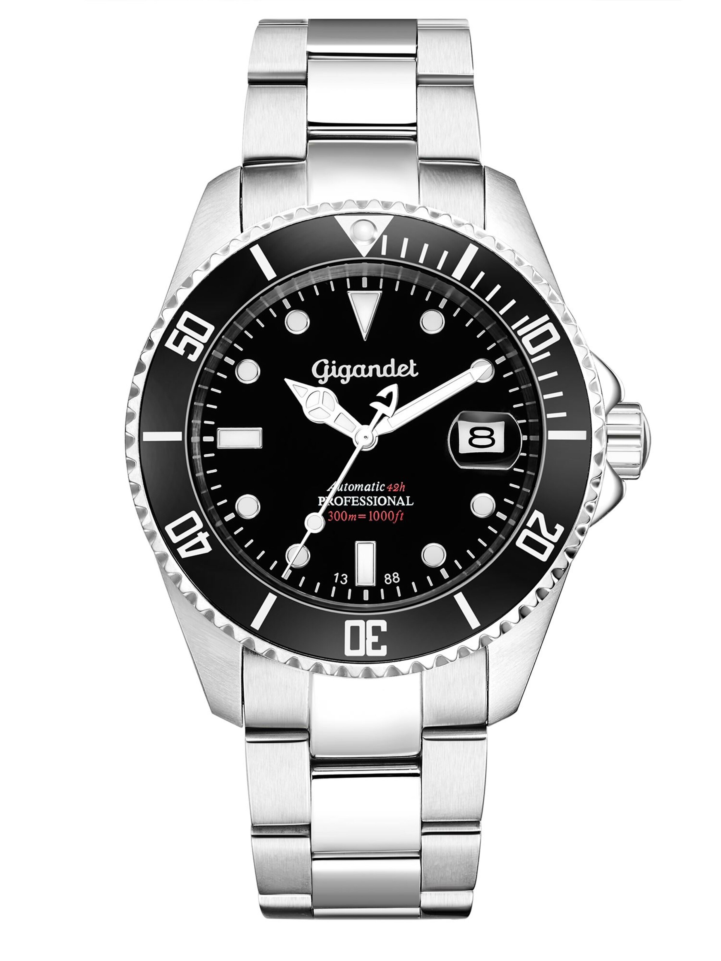 Montre à affichage analogique 'SEA GROUND' Gigandet en noir : devant