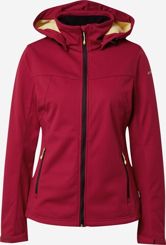 ICEPEAK Outdoorjas 'BOISE' in Rood: voorkant